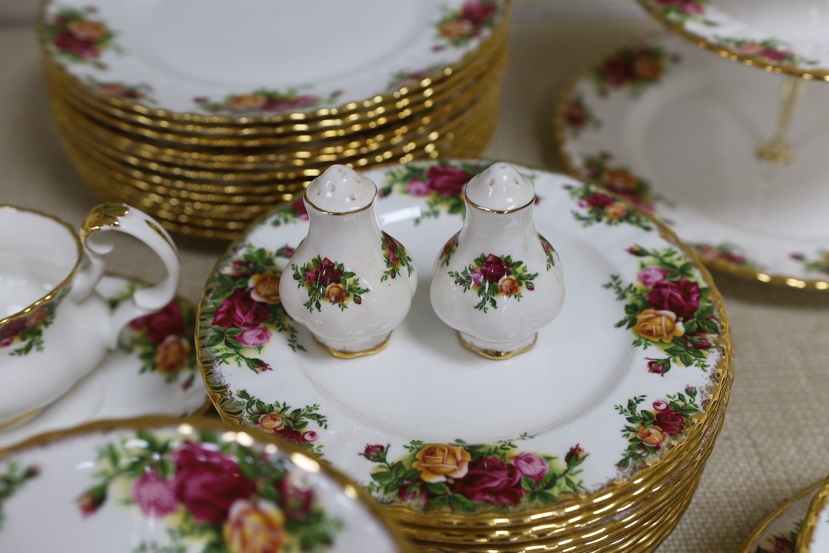 A large quantity of Royal Albert Old Country Rose dinner and tea wares